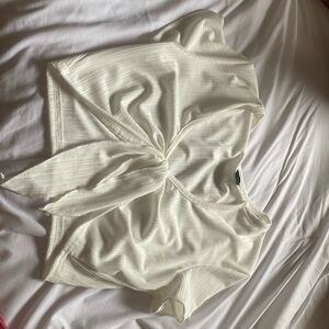 White crop top